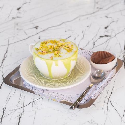 Pistachiao cream latte